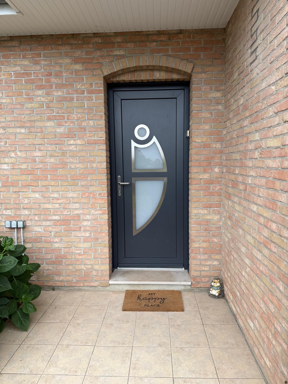 Porte d'entrée aluminium blanc Guînes — Energies Plus HDF